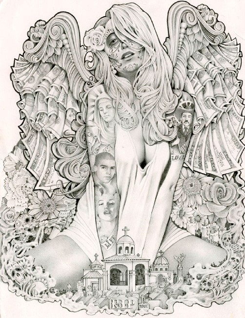 Money Angel — Vegas Lowbrow Art